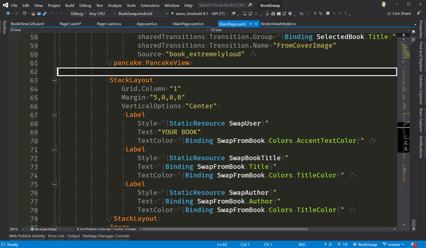 visual studio themes